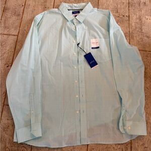Light Aqua Men's Long Sleeve Dress Shirt Apt 9 NWT